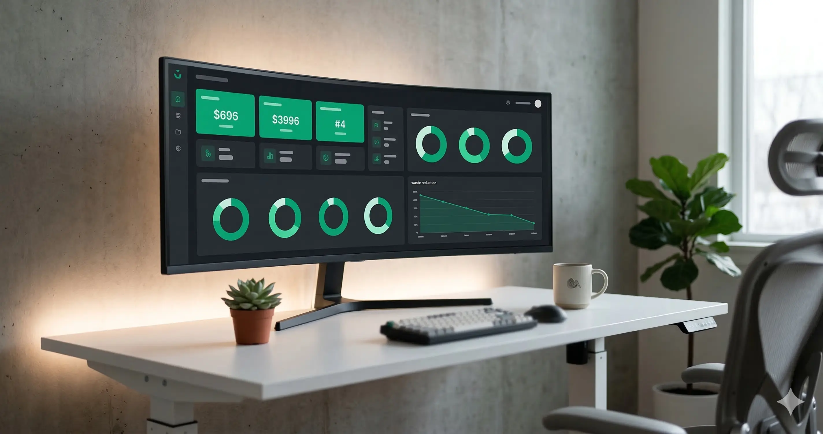 Dashboard y analytics para control de desperdicio alimentario