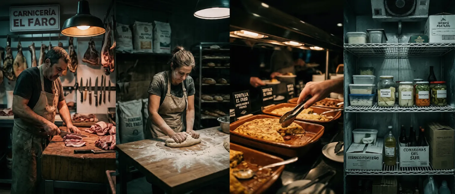 Carnicería, panadería, buffet y cámara frigorífica — AuditWaste se adapta a todos los oficios del sector alimentario